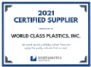 Certifie supplier award 2021